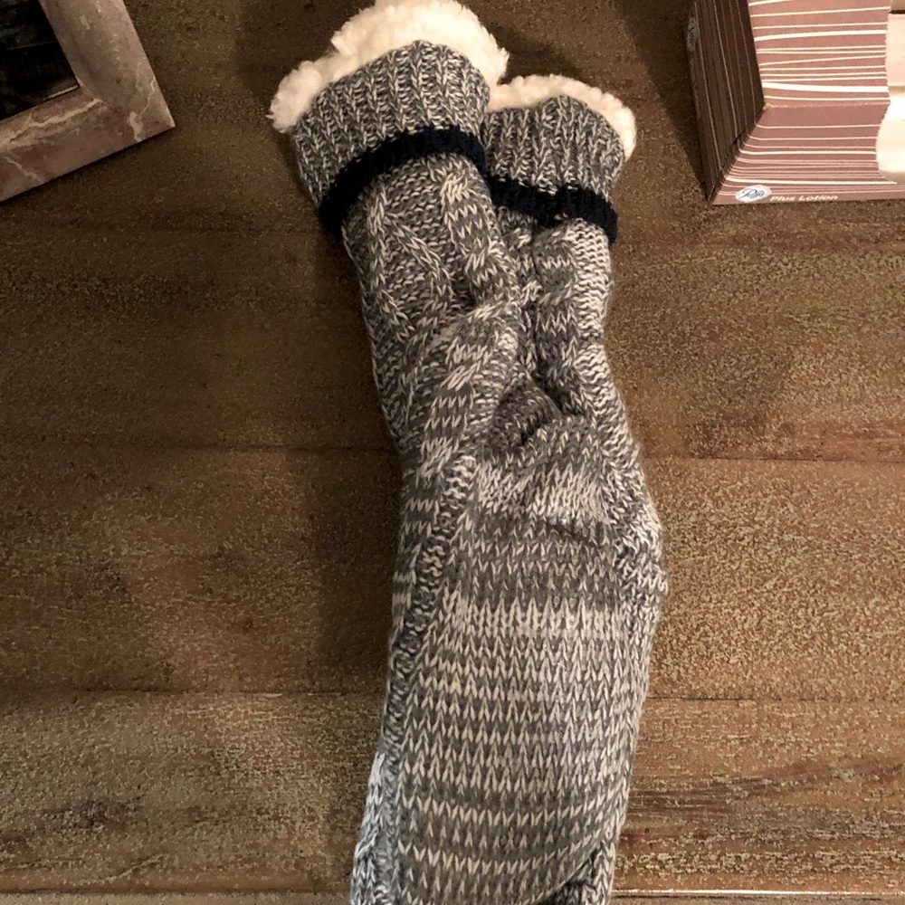 Fleece line winter sock/slippers